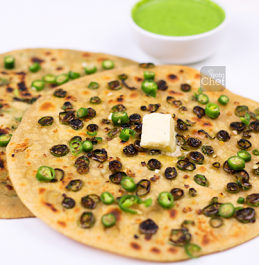 Green Chilli Paratha Recipe